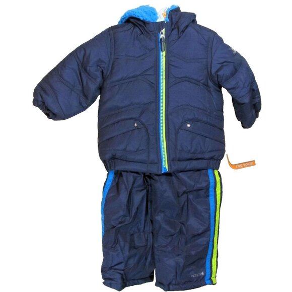 Pacific Trail Boys 2pc Snowsuit Bibs Pants and Jacket Coat 12 Months - New